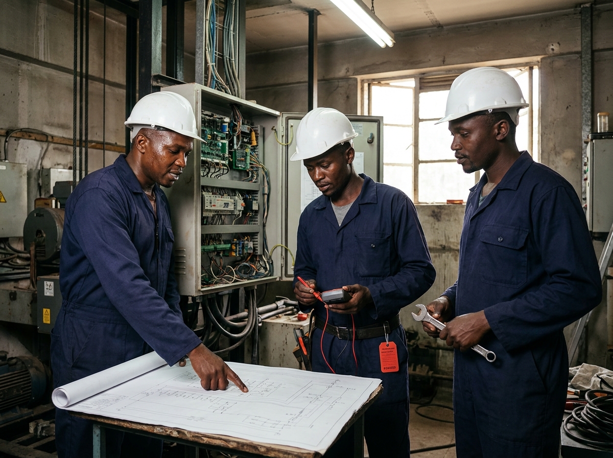 The Konza Elevators team at work